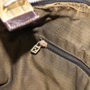 FENDI Zucca Canvas Vanity Pouch Hand Bag Black Brown Auth mr2846-22