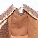 CELINE Macadam Canvas Tote Bag PVC Leather Brown Gold Auth mr2848-19