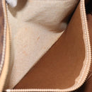 CELINE Macadam Canvas Tote Bag PVC Leather Brown Gold Auth mr2848-22