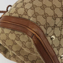 GUCCI GG Canvas Tote Bag Beige Gold 269945 Auth mr2849-11