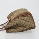 GUCCI GG Canvas Tote Bag Beige Gold 269945 Auth mr2849-5