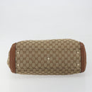 GUCCI GG Canvas Tote Bag Beige Gold 269945 Auth mr2849-9