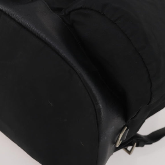 PRADA Backpack Nylon Black Silver Auth mr2851