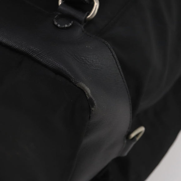 PRADA Backpack Nylon Black Silver Auth mr2851