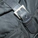 PRADA Backpack Nylon Black Silver Auth mr2851-10