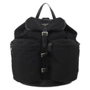 PRADA Backpack Nylon Black Silver Auth mr2851-13