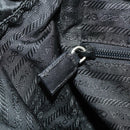 PRADA Backpack Nylon Black Silver Auth mr2851-26