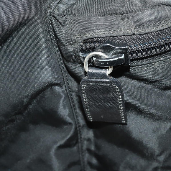 PRADA Backpack Nylon Black Silver Auth mr2851