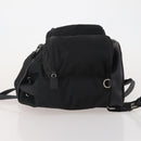 PRADA Backpack Nylon Black Silver Auth mr2851-4