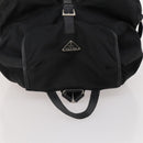 PRADA Backpack Nylon Black Silver Auth mr2851-6
