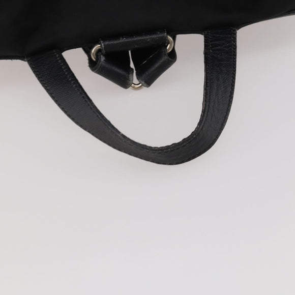PRADA Backpack Nylon Black Silver Auth mr2851
