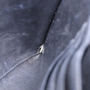 PRADA Clutch Bag Safiano Leather Black Silver Auth mr2853-21