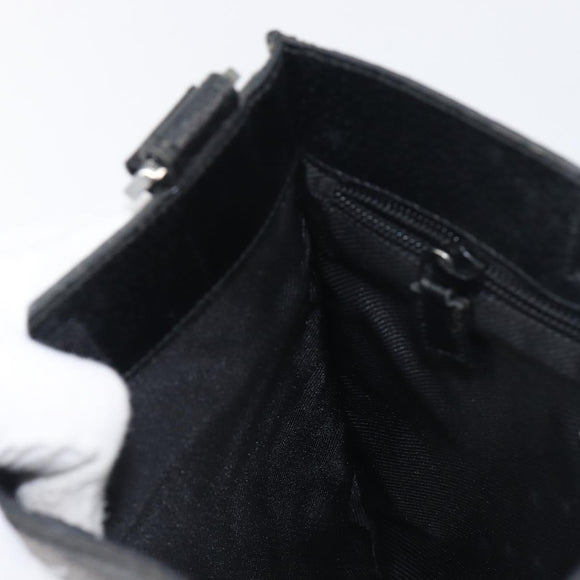 GUCCI GG Canvas Shoulder Bag Black Silver 27639 Auth mr2854