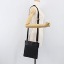 GUCCI GG Canvas Shoulder Bag Black Silver 27639 Auth mr2854-23