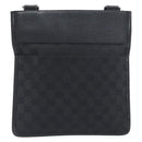 GUCCI GG Canvas Shoulder Bag Black Silver 27639 Auth mr2854-2