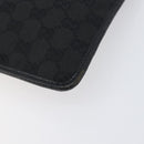 GUCCI GG Canvas Shoulder Bag Black Silver 27639 Auth mr2857-9