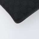 GUCCI GG Canvas Shoulder Bag Black Silver 27639 Auth mr2857-14