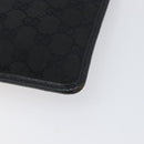 GUCCI GG Canvas Shoulder Bag Black Silver 27639 Auth mr2857-15