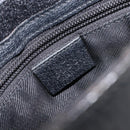 GUCCI GG Canvas Shoulder Bag Black Silver 27639 Auth mr2857-18