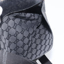 GUCCI GG Canvas Shoulder Bag Black Silver 27639 Auth mr2857-11