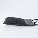 GUCCI GG Canvas Shoulder Bag Black Silver 27639 Auth mr2857-3