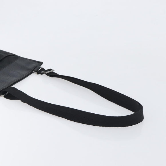 GUCCI GG Canvas Shoulder Bag Black Silver 27639 Auth mr2857