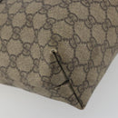 GUCCI GG Supreme Tote Bag PVC Beige Silver 211138 Auth mr2860-11