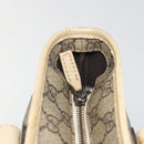 GUCCI GG Supreme Tote Bag PVC Beige Silver 211138 Auth mr2860-15
