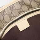 GUCCI GG Supreme Tote Bag PVC Beige Silver 211138 Auth mr2860-16