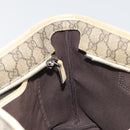 GUCCI GG Supreme Tote Bag PVC Beige Silver 211138 Auth mr2860-18