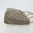 GUCCI GG Supreme Tote Bag PVC Beige Silver 211138 Auth mr2860-4