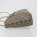 GUCCI GG Supreme Tote Bag PVC Beige Silver 211138 Auth mr2860-5