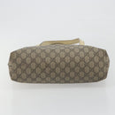 GUCCI GG Supreme Tote Bag PVC Beige Silver 211138 Auth mr2860-9