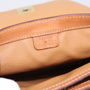 CELINE Macadam Canvas Shoulder Bag PVC Leather Brown Gold Auth mr2861-18
