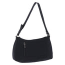 Miu Miu Shoulder Bag Nylon Black Silver Auth mr2866A-1