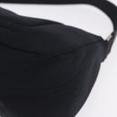 Miu Miu Shoulder Bag Nylon Black Silver Auth mr2866A-11