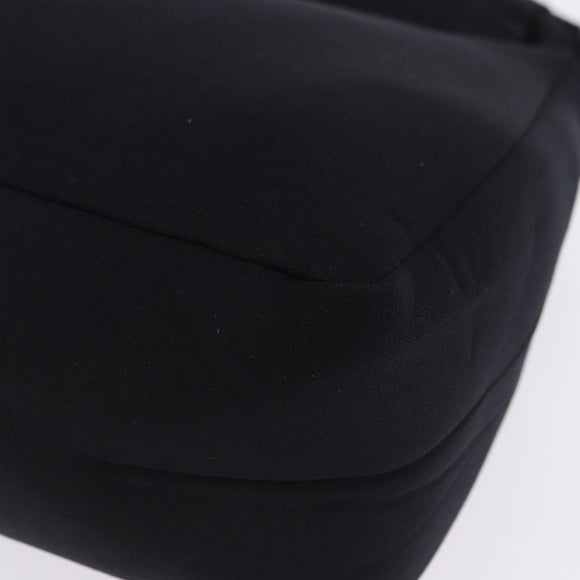 Miu Miu Shoulder Bag Nylon Black Silver Auth mr2866A
