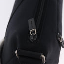 Miu Miu Shoulder Bag Nylon Black Silver Auth mr2866A-16