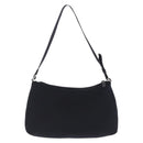 Miu Miu Shoulder Bag Nylon Black Silver Auth mr2866A-3