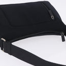 Miu Miu Shoulder Bag Nylon Black Silver Auth mr2866A-6