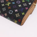 LOUIS VUITTON Monogram Multicolor Wallet Black LV Auth mr2867-11