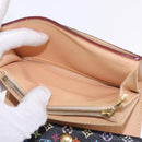 LOUIS VUITTON Monogram Multicolor Wallet Black LV Auth mr2867-17