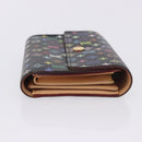 LOUIS VUITTON Monogram Multicolor Wallet Black LV Auth mr2867-4