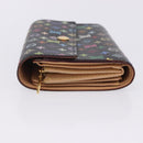 LOUIS VUITTON Monogram Multicolor Wallet Black LV Auth mr2867-5
