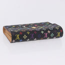 LOUIS VUITTON Monogram Multicolor Wallet Black LV Auth mr2867-6