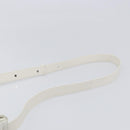 BOTTEGA VENETA MAXI INTRECCIATO Cassette Bag Leather White Silver Auth mr2874V-8