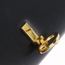 CELINE Chain Shoulder Bag Leather Black Gold Auth mr2876A-17