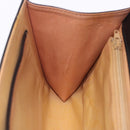CELINE Chain Shoulder Bag Leather Black Gold Auth mr2876A-21