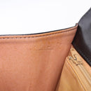 CELINE Chain Shoulder Bag Leather Black Gold Auth mr2876A-22