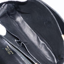 CELINE Shoulder Bag Leather Black Gold Auth mr2877-10
